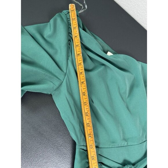 NWT-Entro‎ Romper Womens Small Belted Flowy One Shoulder - Picture 10 of 11